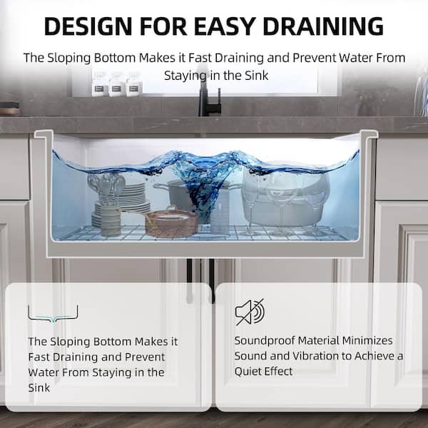 ☀︎　BK NTQ 27 in. Drop In Sink White Single Bowl Kitchen Sink