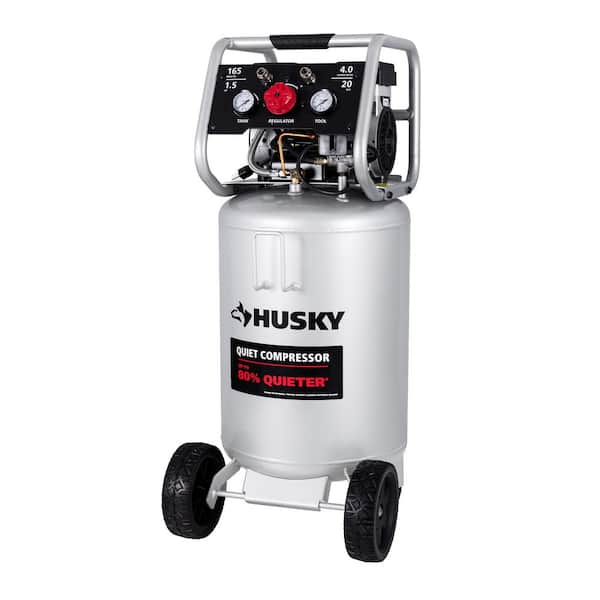 Husky 20 Gal. 165 PSI Vertical Electric Quiet Air Compressor