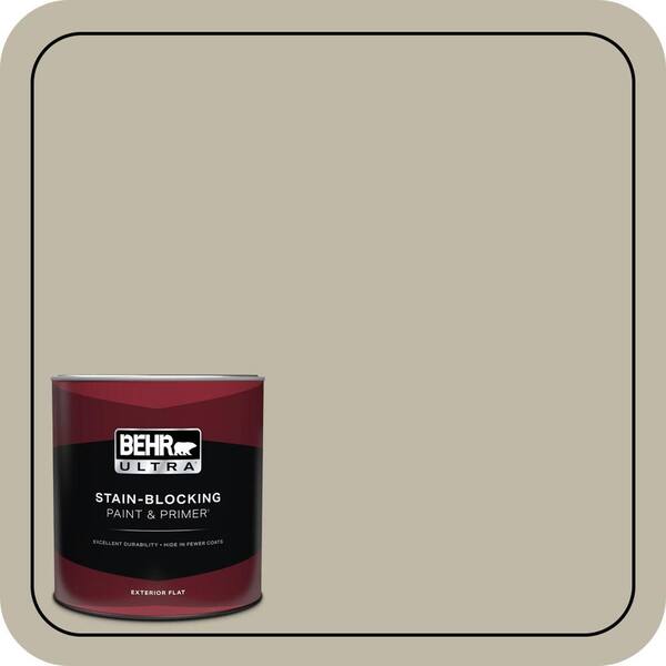 BEHR ULTRA 1 qt. #BXC-19 Historical Ruins Flat Exterior Paint & Primer