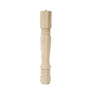 WAD2414 2-1/8 in. x 2-1/8 in. x 14 in. Pine Traditional Leg