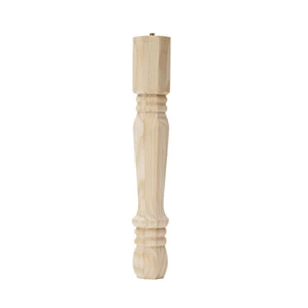 Waddell WAD2414 2-1/8 in. x 2-1/8 in. x 14 in. Pine Traditional Leg