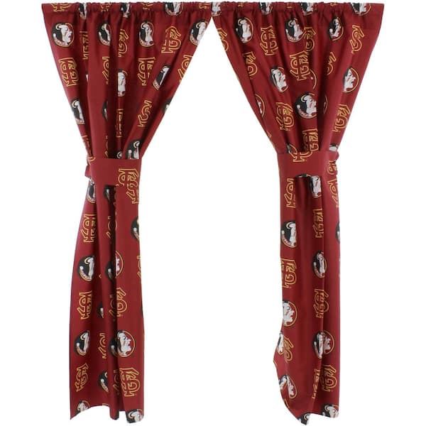 College Covers Garnet Rod Pocket Room Darkening Curtain - 42 in. W x 84 in. L (Set of 2)