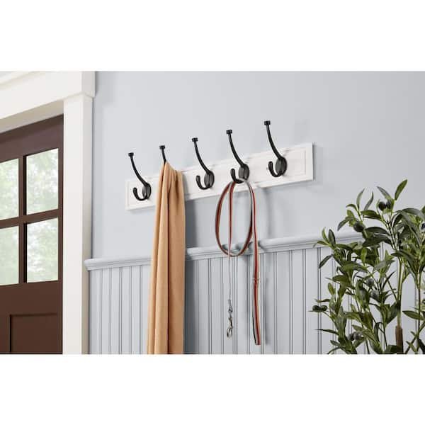 Grey Coat Rack With Shelf and Hooks, Shelf With Hook, Utility Room, Chrome  Hooks, Silver Hooks, Black Hook, Bronze, Brass, Copper, Hangers 