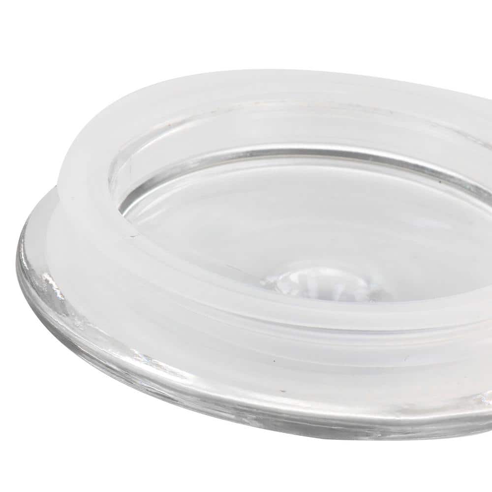 Clear Glass 4-Piece Airtight Canister Set with Twist Top Lids