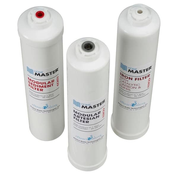 Home Master ISet-TMA-HGP HydroGardener Pro Replacement Water Filter Change Set, 1/4in sediment, 1/4in Iron, 3/8in Artesian