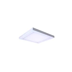 Platter 8 in. Canless 3000K New Construction or Remodel Integrated LED Recessed Light Kit with White Trim