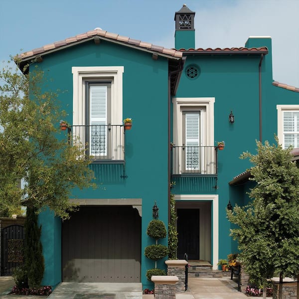 masonry paint teal