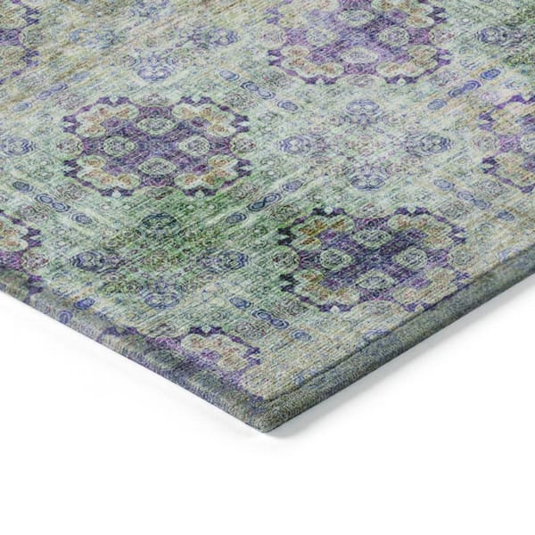 Chantille ACN557 Purple 2 ft. 6 in. x 3 ft. 10 in. Machine Washable Indoor/Outdoor Geometric Area Rug