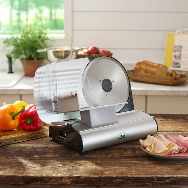 Mighty Bite 200 W SIlver Meat Slicer