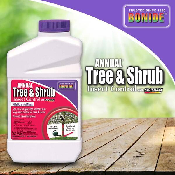 Bonide 32 Oz Annual Tree And Shrub Insect Control With Systemaxx Concentrate 609 The Home Depot