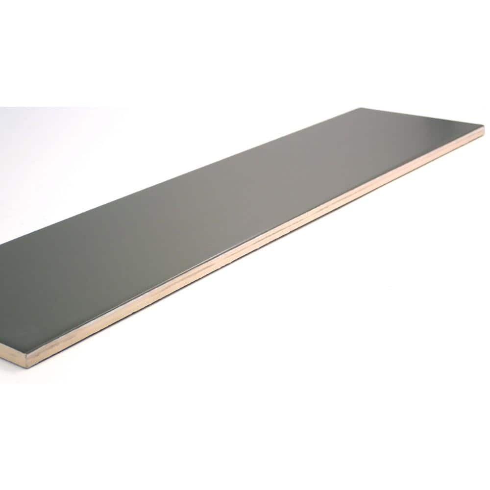 Taupe 4" x 16" Glossy Ceramic Subway Wall Tile