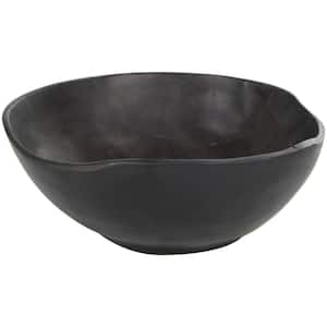 Plastic Bowls - Black Oval Serving Bowls