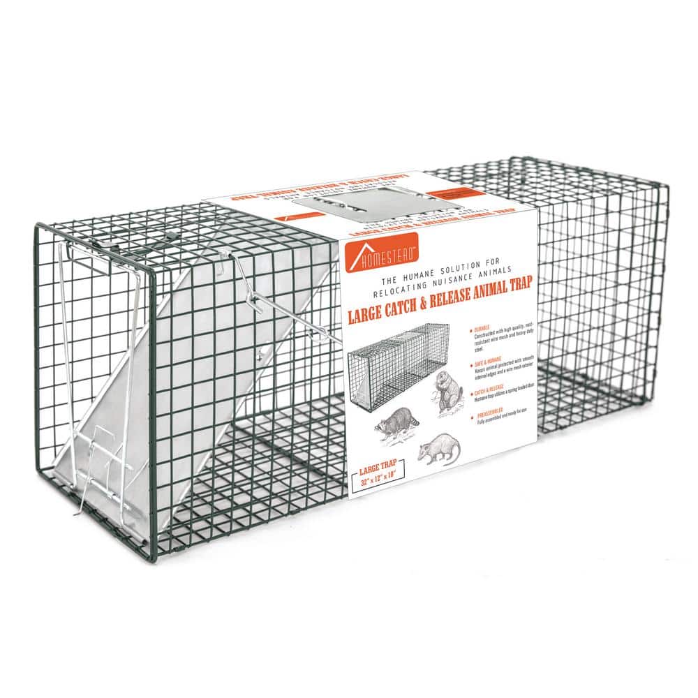 Humane Live Animal Trap Cage,Catch and Release Rabbits,Squirrel, Raccoon  and