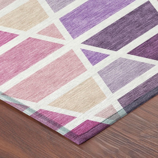 Chantille Machine Washable Indoor/Outdoor Abstract ACN2732 Pink 10 ft. x 14 ft. Area Rug
