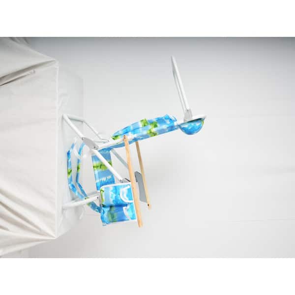 Tatayosi 2 PCS Folding Aluminium Backpack Beach Chairs, Blue