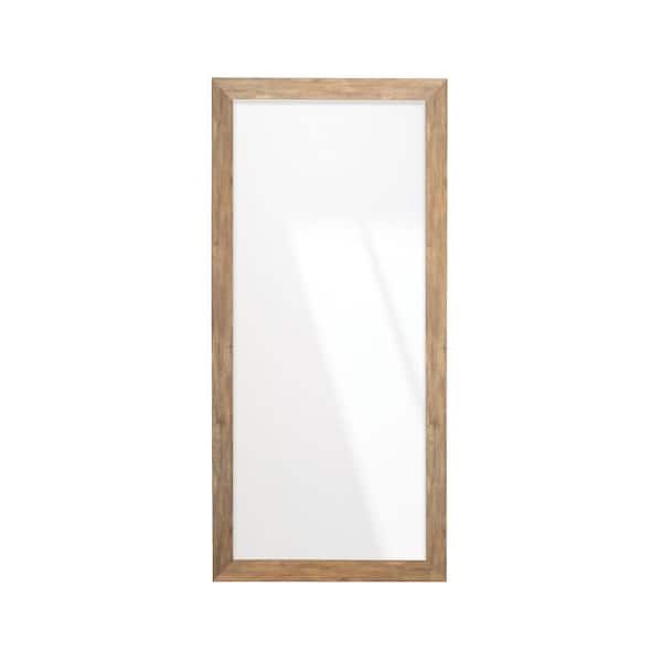 BrandtWorks Brown Barnwood Framed Tall Mirror 32 in. W x 71 in. H