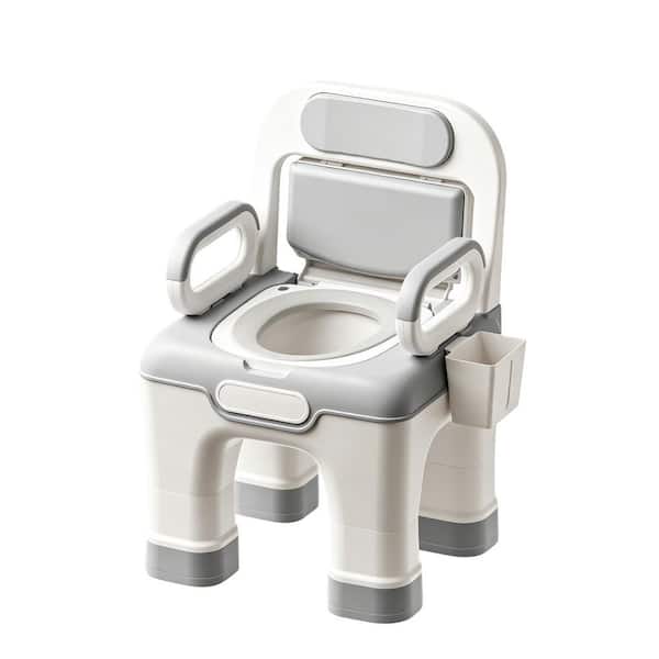 900 lb. Heavy Duty Bedside Commode, Potty Chair with Enlarged Arms, Height Adjustable, Toilet Seat for Elderly Disabled