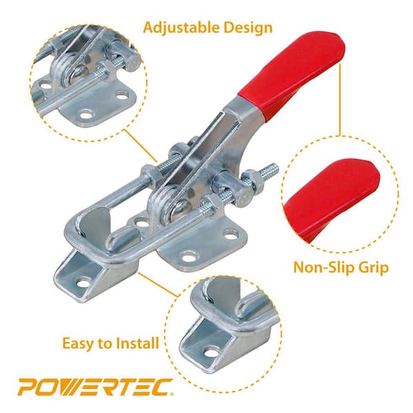 POWERTEC 400 lb. Number-323 Latch-Action Toggle Clamp (3-pack