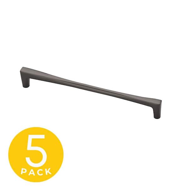 Sapphire Comet Series 7-1/2 in. (192 mm) Center-to-Center Modern Matte Grey Cabinet Handle/Pull (5-Pack)