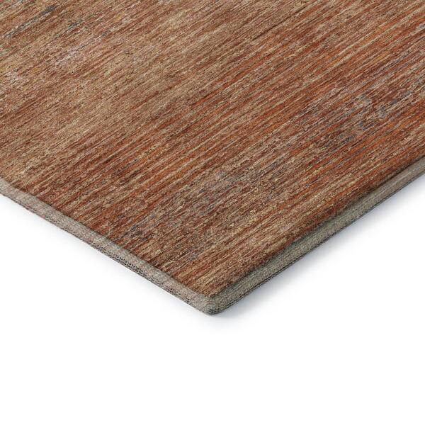 Mayfield Premium Machine Washable Abstract AMF1264 Copper 10 ft. x 14 ft. Area Rug