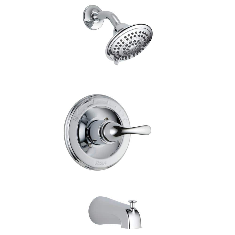Classic 1-Handle Wall Mount Tub and Shower Faucet Trim Kit in Chrome (Valve Not Included) price history on PriceWatchPro