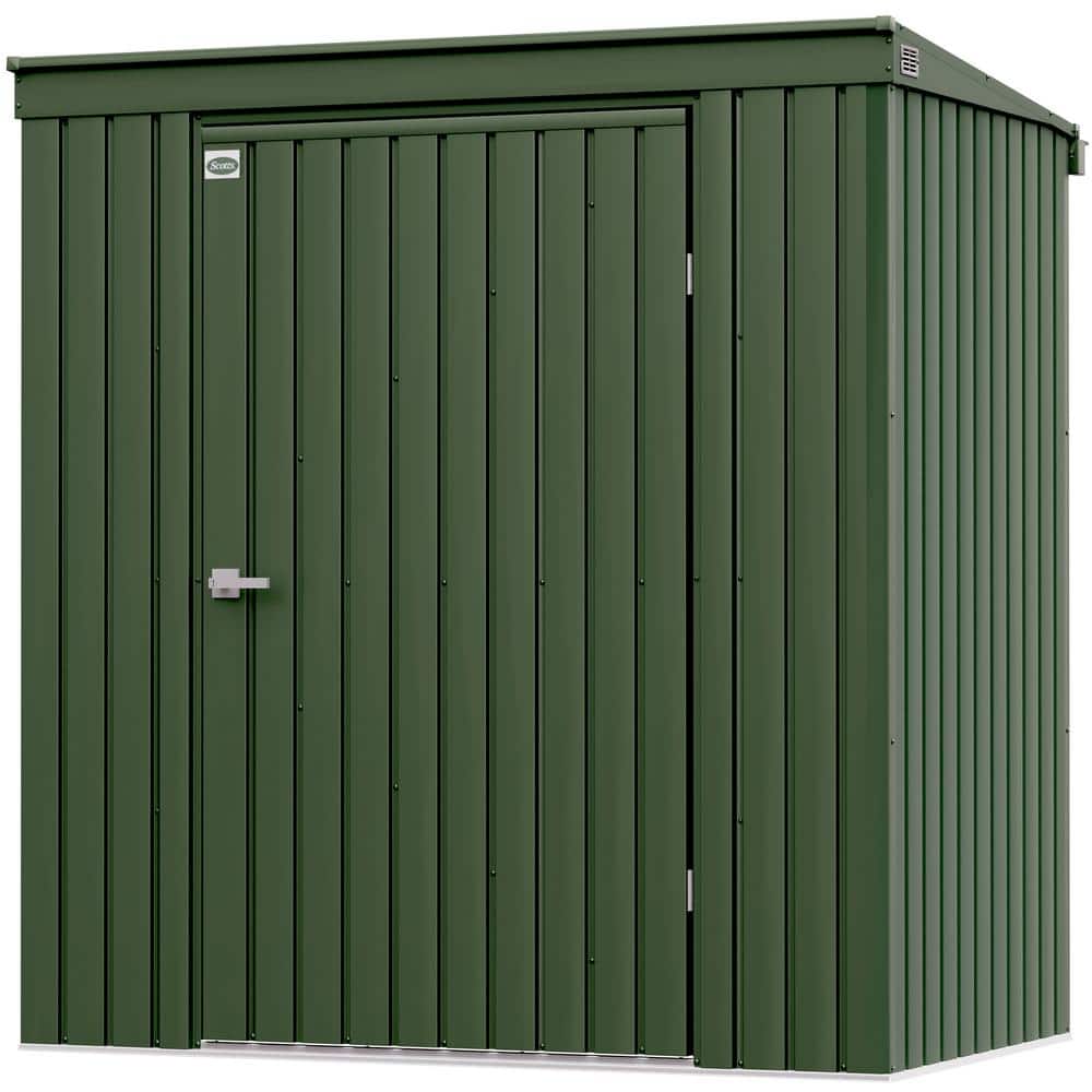 Green 6x4 Galvalume Steel Garden Storage Shed