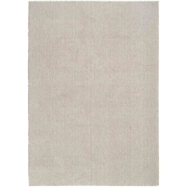 Nourison Natural Texture Ivory Mocha 5 ft. x 7 ft. All-over design Contemporary Area Rug