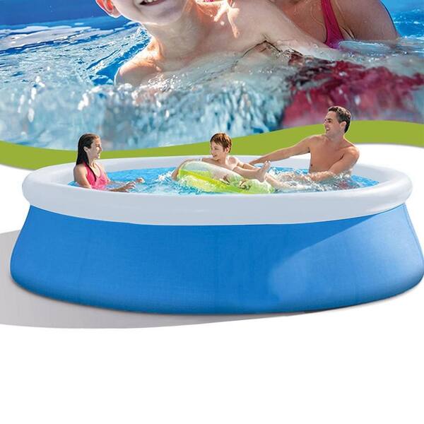 Tunearary W1215HZP53953 12 ft. Round Inflatable Swimming Pool with Pump Repair Patch - 2