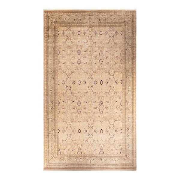 Mogul Traditional Beige 9 ft. 2 in. x 16 ft. 4 in. Oriental Area Rug