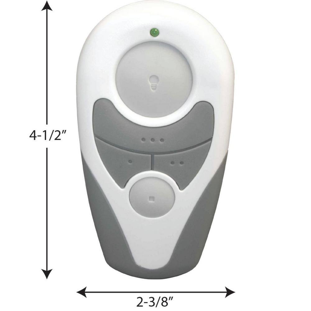 White Universal Ceiling Fan and Light Remote Control