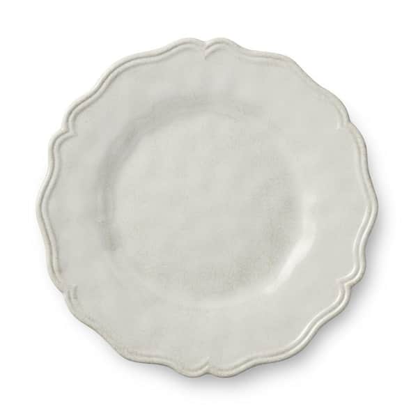 Isabella White Crackle Melamine Salad Plate (Set of 4)