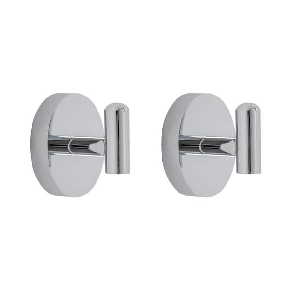 Italia Amalfi 2-Piece Robe Hook Set in Chrome AM6604SET - The Home Depot