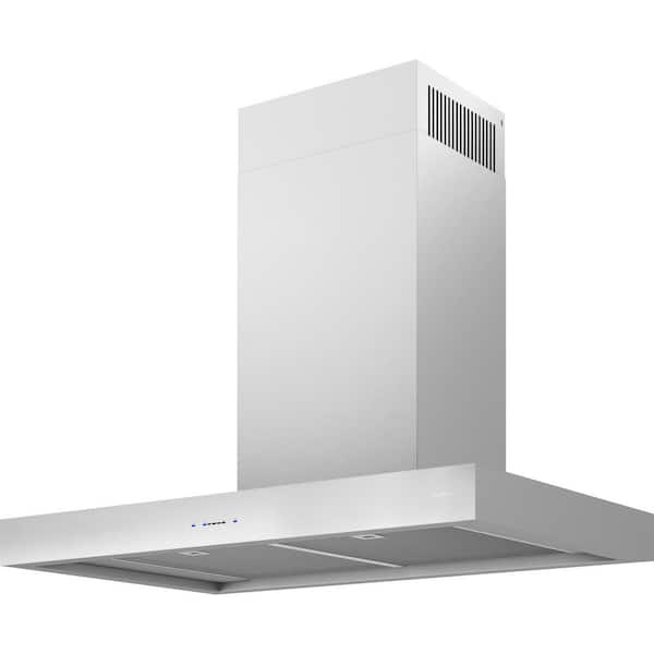 Roma 36 in. 600 CFM Wall Mount Range Hood with LED Light in Stainless Steel