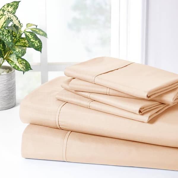 Bibb Home 6 Piece Egyptian Cotton Towel Set - 12 Colors - Solid Linen 