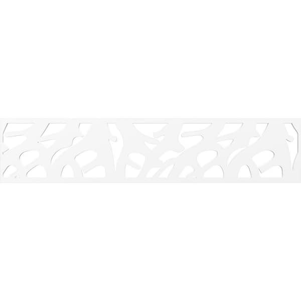 Ekena Millwork Manton Fretwork 0.375 in. D x 46.75 in. W x 10 in. L PVC Panel Moulding