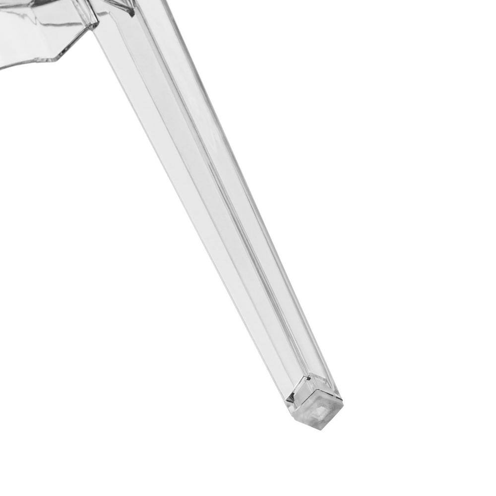 Carroll Clear Acrylic Stackable Dining Chairs, Set of 4