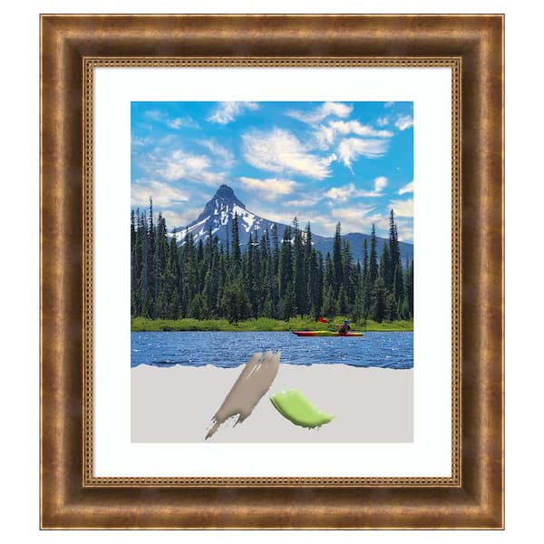 Amanti Art Manhattan Bronze Wood Picture Frame Opening Size 20 x 24 in. (Matted To 16 x 20 in.)
