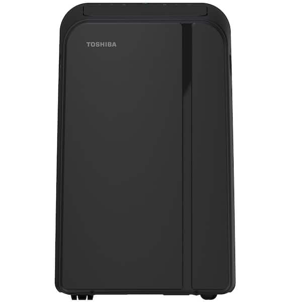 Toshiba 10,000 BTU Portable Air Conditioner Cools 450 Sq. Ft. with Dehumidifier and Remote in Black