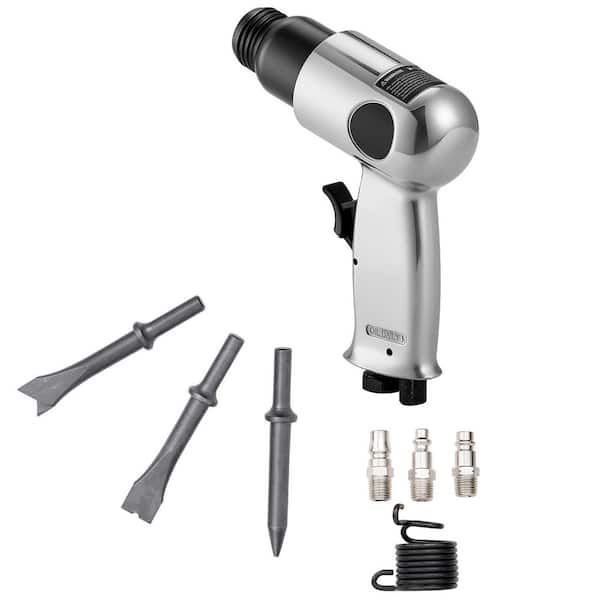 Air Hammer 4500BPM Pneumatic Hammer 1.57 in. Stroke and 4-Piece Chisels Round Shank Lightweight and Compact Air Chisel