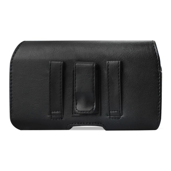 REIKO Horizontal Leather Pouch With Z Lid Pattern With