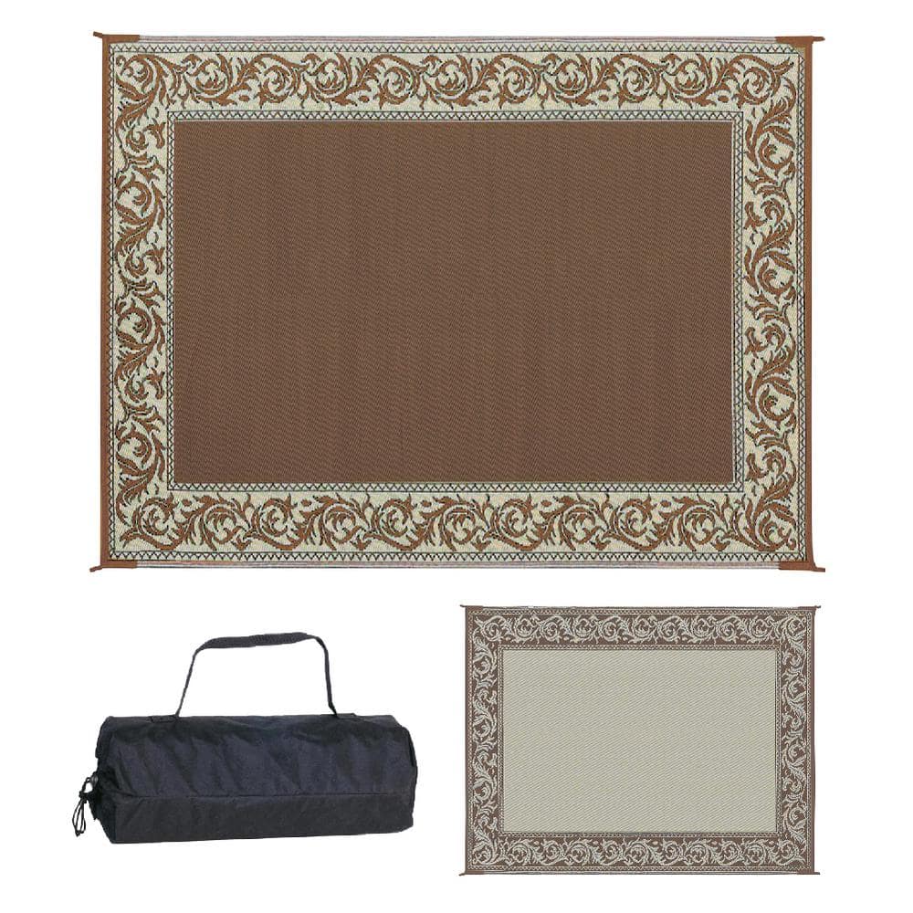 Reviews for Stylish Camping 9 ft. x 12 ft. Classical Brown/Beige