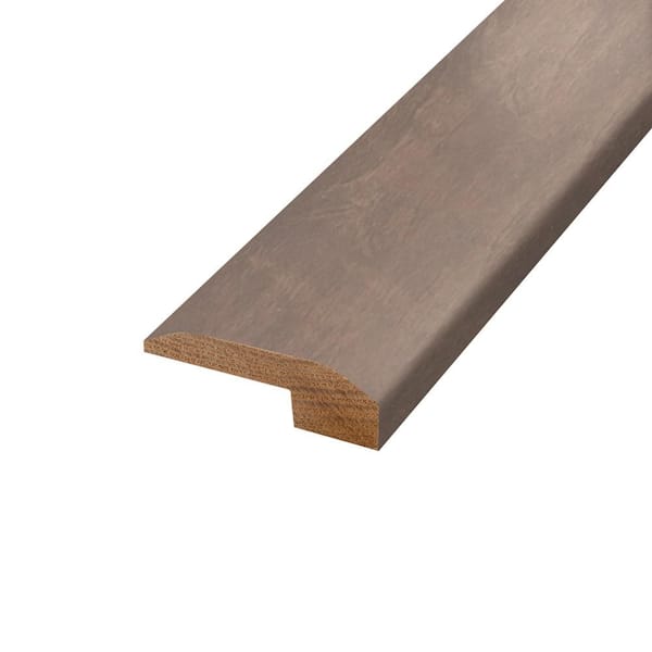 PERFORMANCE ACCESSORIES End Mold Graphite Birch Maple 2 in. W x 84 in. L Water Resistant Hardwood Trim