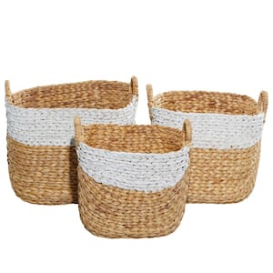 Honey Can Do Set of Two Fox Shaped Storage Baskets with Lid, Natural