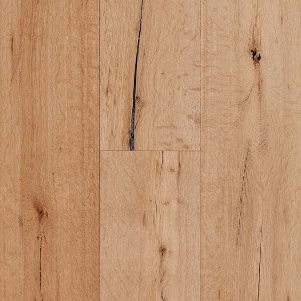 Time Honored Aged Natural Wh Oak 3/8 in. T x 6.5 in. W T+G Wire Brushed Engineered Hardwood Flooring (32.11 sq.ft./ctn)