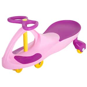 Ride on Toy Wiggle Car in Pink/Purple