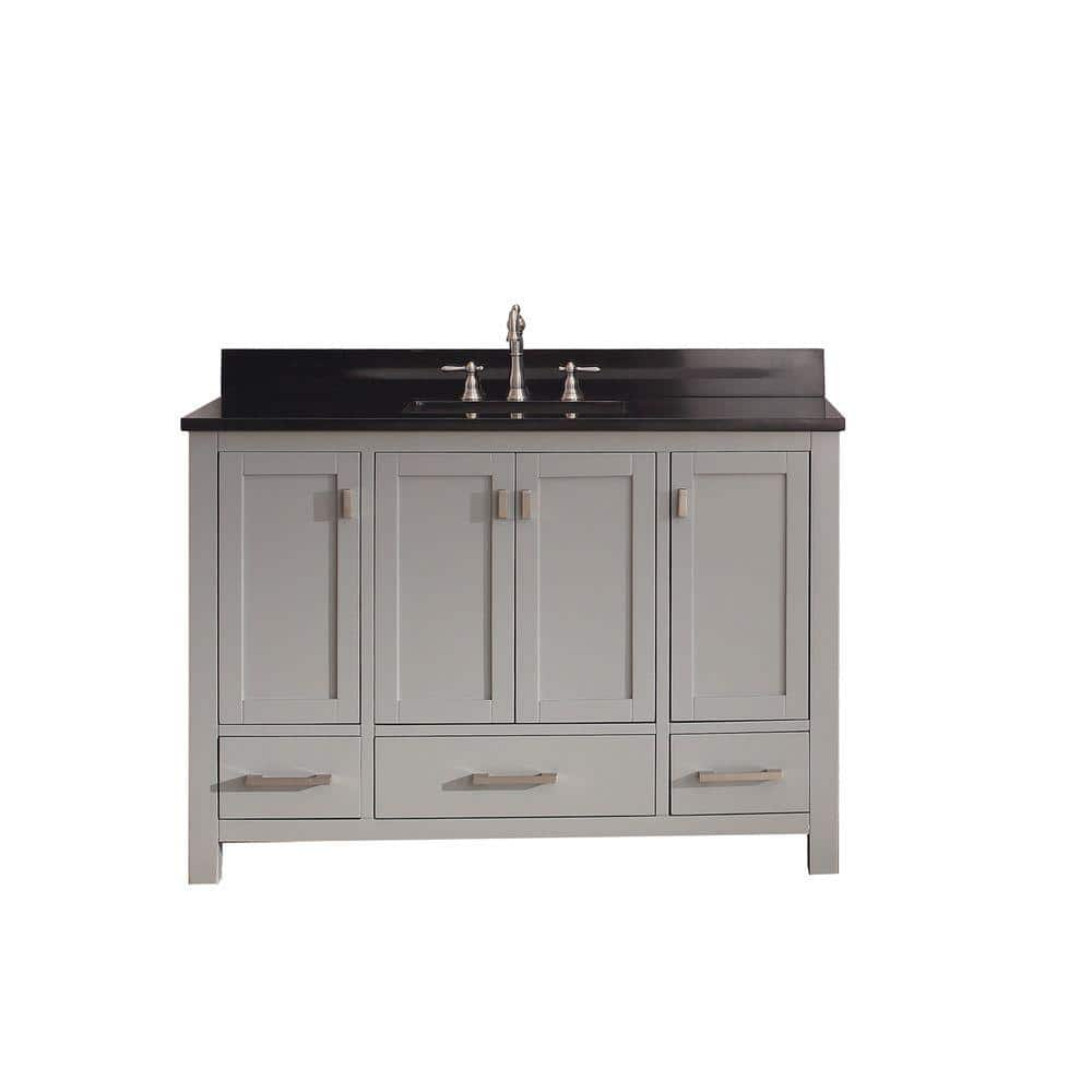 Avanity Modero 49 in. W x 22 in. D x 35 in. H Vanity in Chilled Gray ...