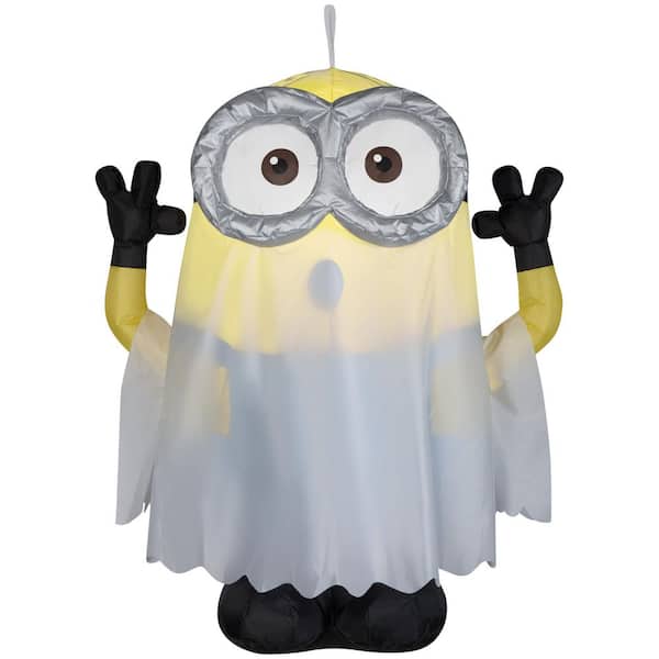 3.5 ft Airblown-Hanging Minion as Ghost Halloween Inflatable