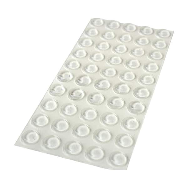 Adhesive 3 8 In Rubber Bumpers Stops, Clear Cabinet Bumpers Home Depot
