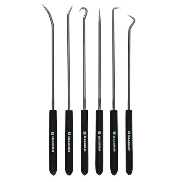 ULLMAN 9.75 in. Hook and Pick Set with Cushion Grip (6-Piece)