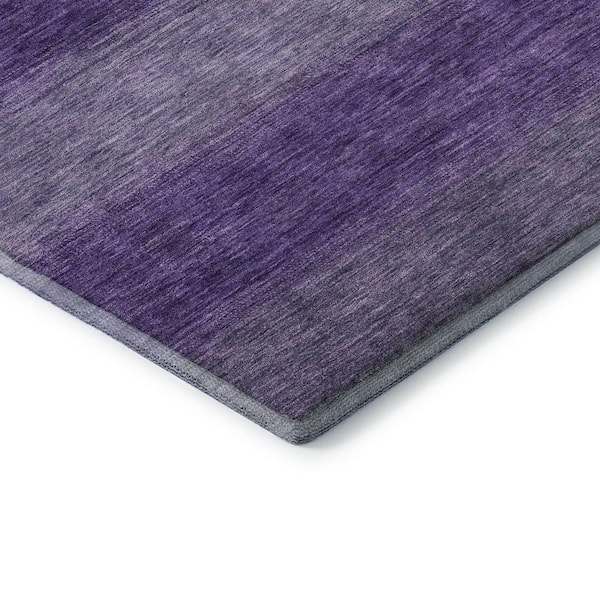 Mayfield Premium Machine Washable Abstract AMF1733 Purple 2 ft. x 3 ft. Area Rug